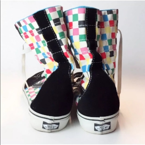 VANS Other - New VANS  Sk8 Hi Tops Checkers Sneakers